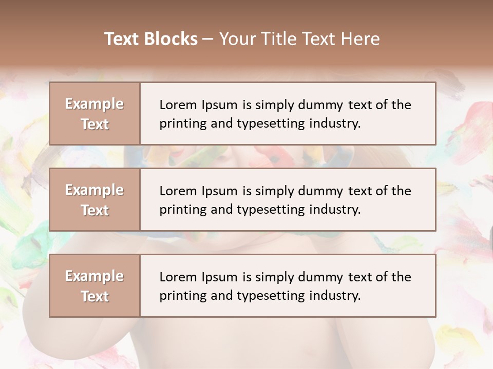 Childhood Color Play PowerPoint Template