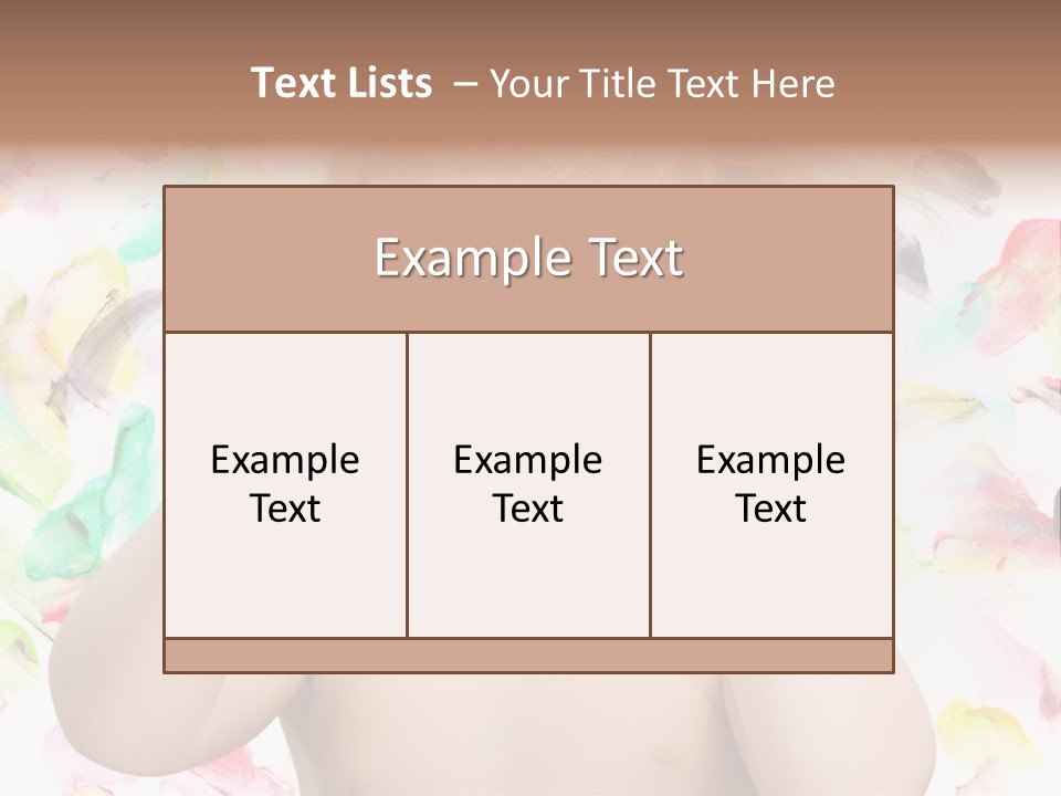 Childhood Color Play PowerPoint Template