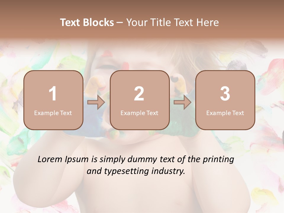 Childhood Color Play PowerPoint Template