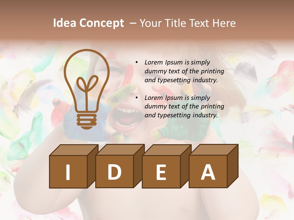 Childhood Color Play PowerPoint Template