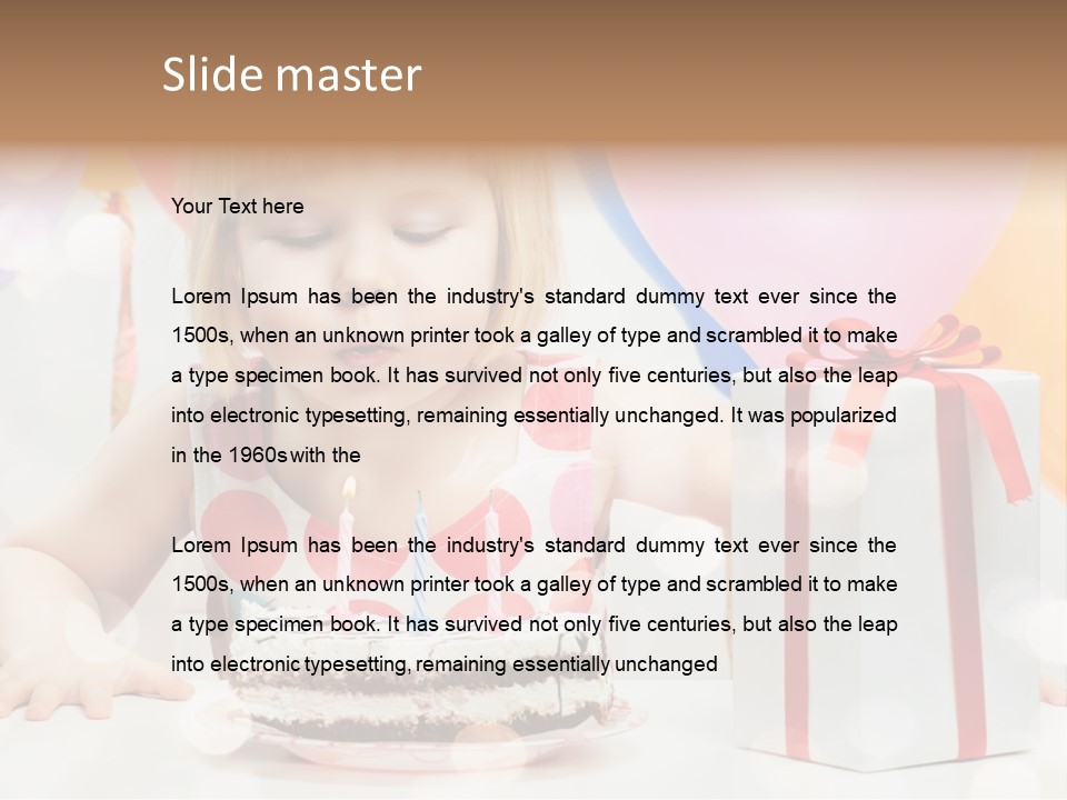 Lifestyle One Figure PowerPoint Template