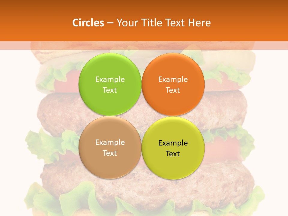 Hamburger Macro Lunch PowerPoint Template