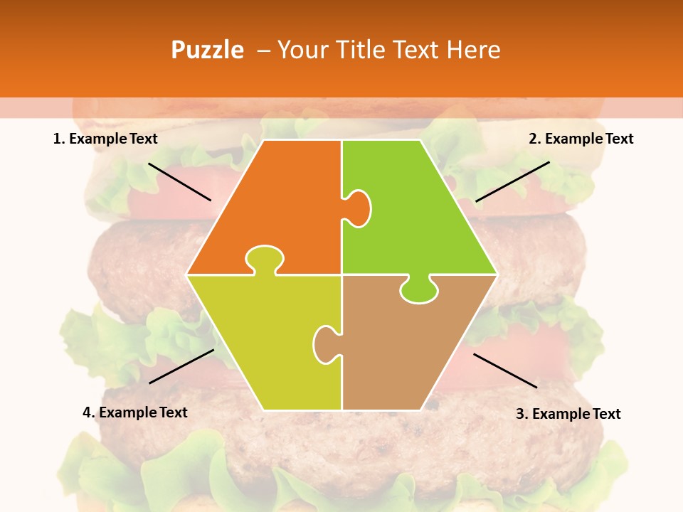 Hamburger Macro Lunch PowerPoint Template