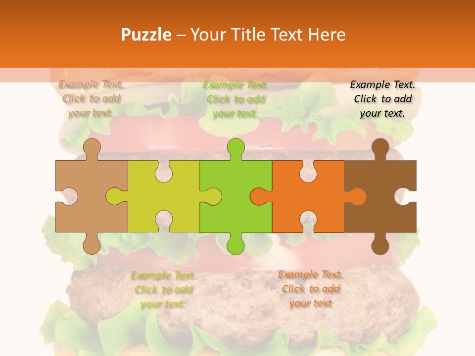 Hamburger Macro Lunch PowerPoint Template