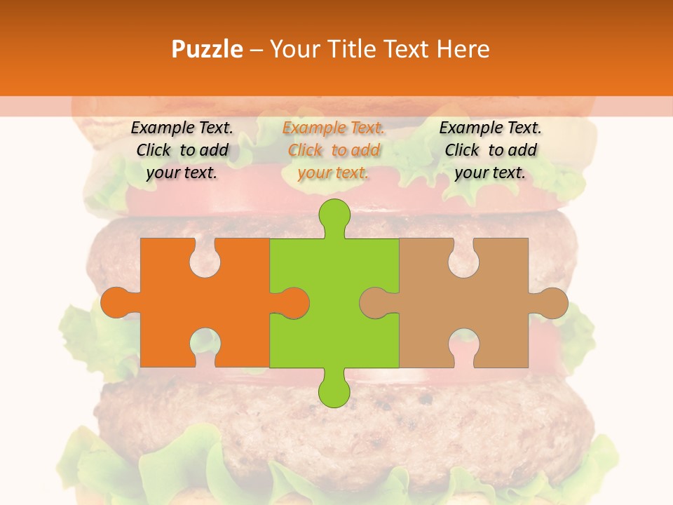 Hamburger Macro Lunch PowerPoint Template