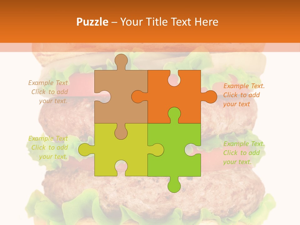 Hamburger Macro Lunch PowerPoint Template