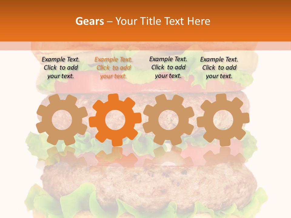 Hamburger Macro Lunch PowerPoint Template