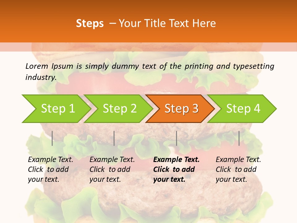 Hamburger Macro Lunch PowerPoint Template