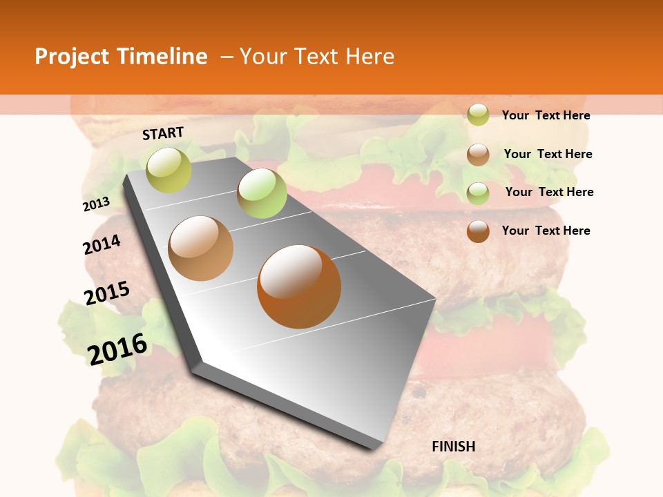Hamburger Macro Lunch PowerPoint Template