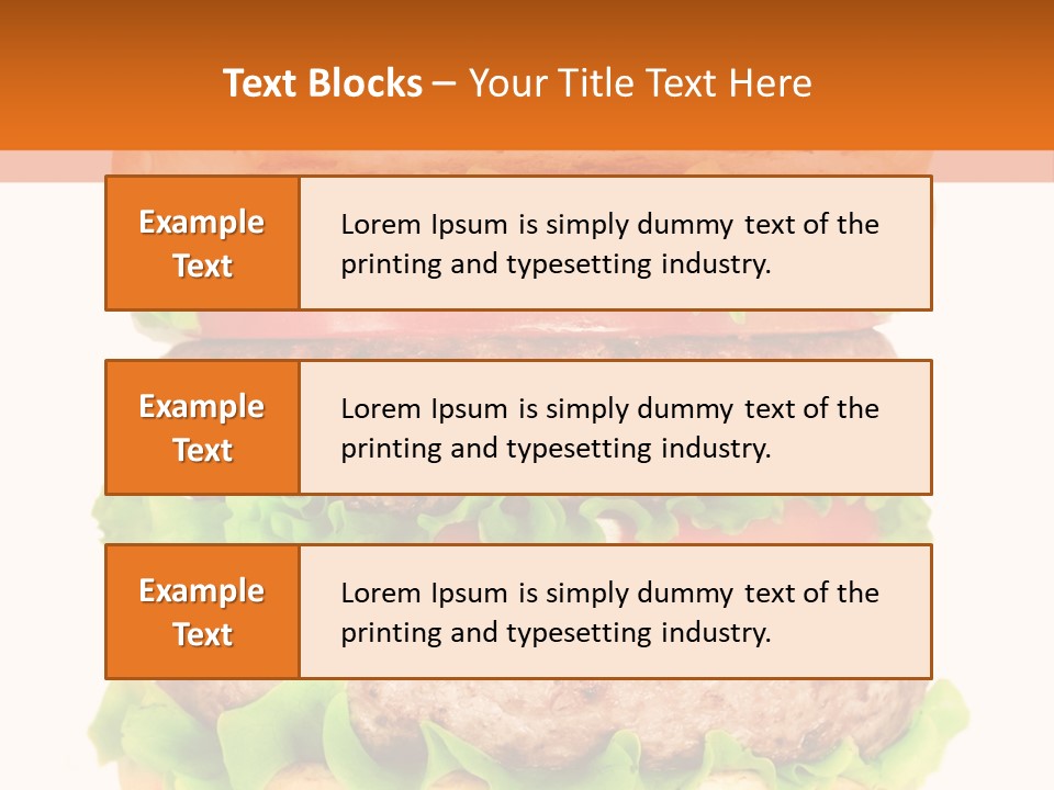 Hamburger Macro Lunch PowerPoint Template