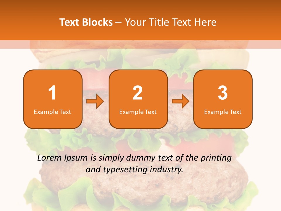 Hamburger Macro Lunch PowerPoint Template