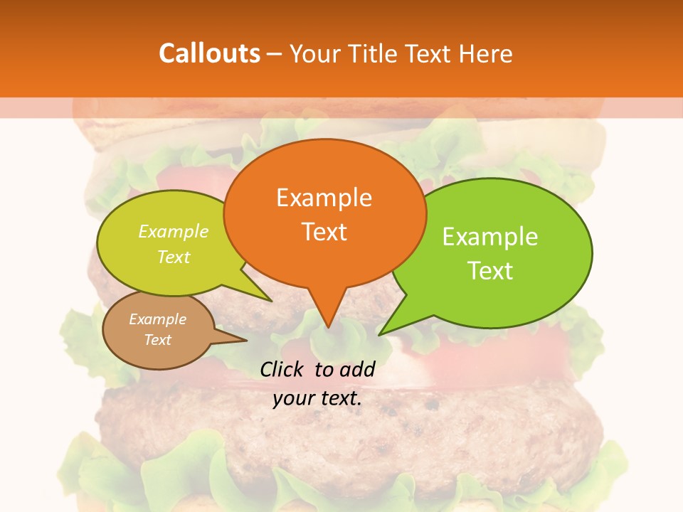 Hamburger Macro Lunch PowerPoint Template