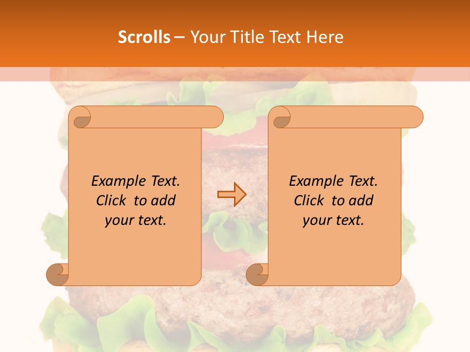 Hamburger Macro Lunch PowerPoint Template