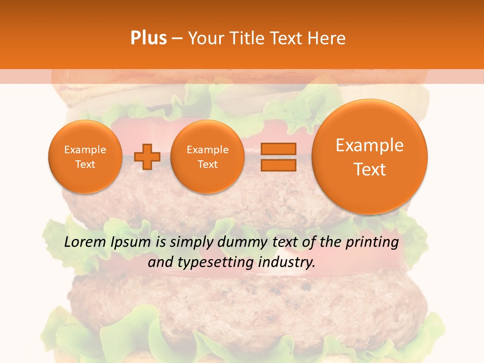 Hamburger Macro Lunch PowerPoint Template