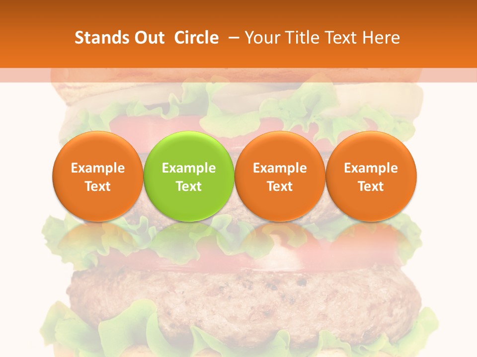 Hamburger Macro Lunch PowerPoint Template