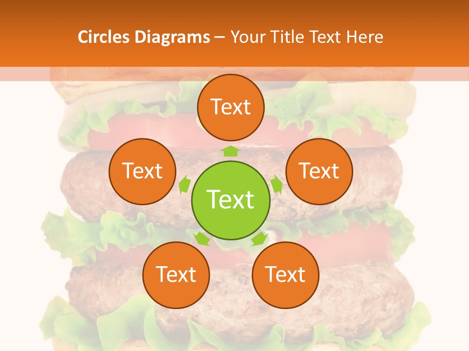 Hamburger Macro Lunch PowerPoint Template