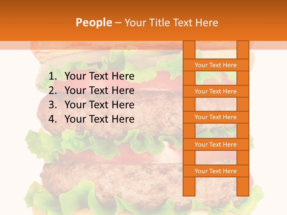 Hamburger Macro Lunch PowerPoint Template