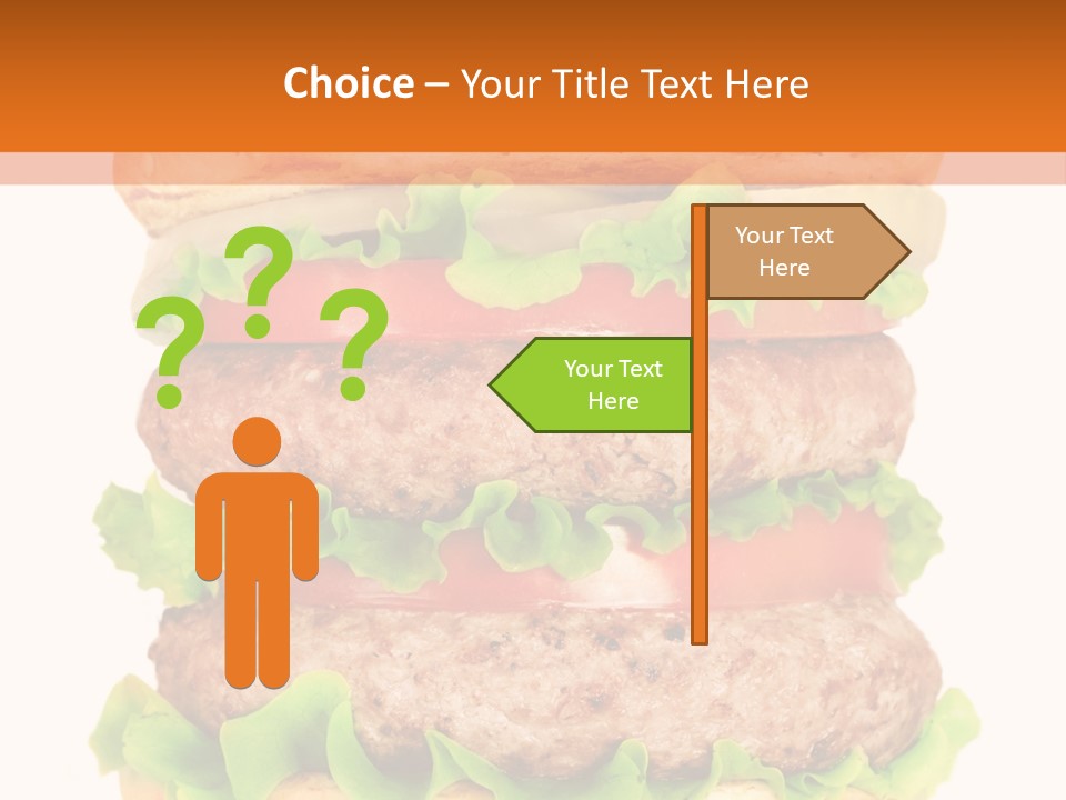 Hamburger Macro Lunch PowerPoint Template