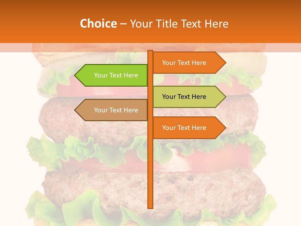 Hamburger Macro Lunch PowerPoint Template