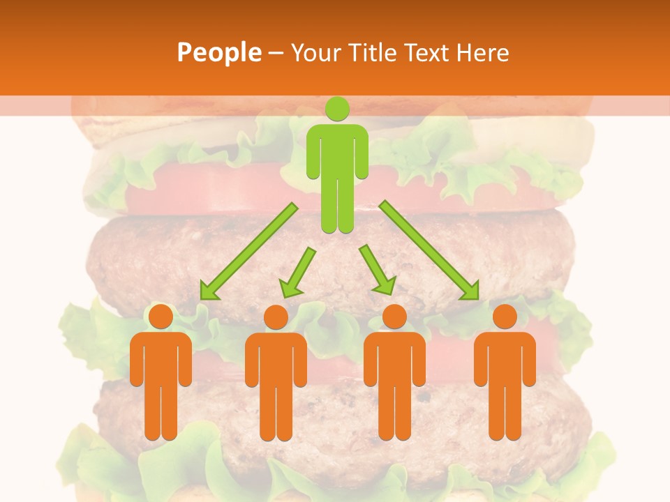 Hamburger Macro Lunch PowerPoint Template