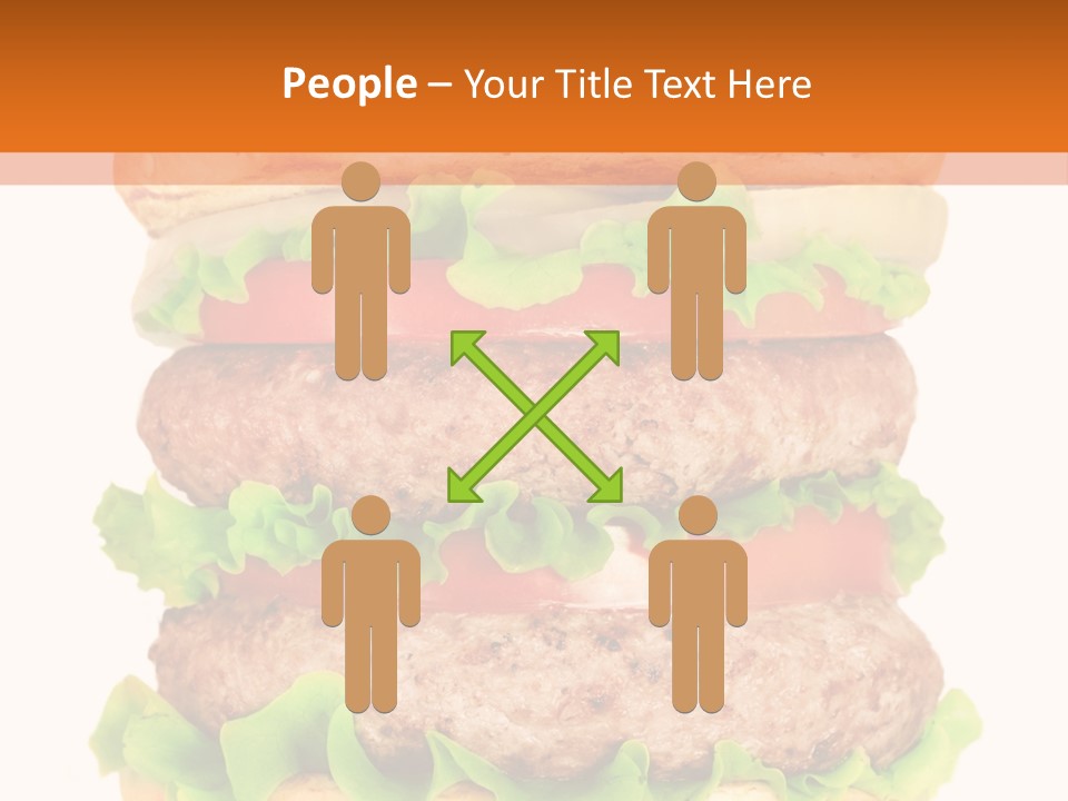 Hamburger Macro Lunch PowerPoint Template