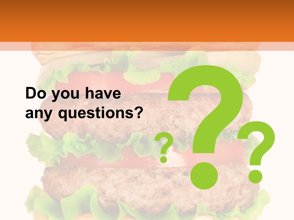 Hamburger Macro Lunch PowerPoint Template