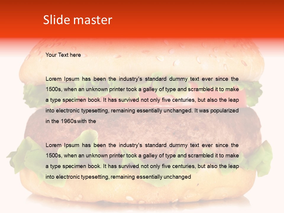 Delicious Red Food PowerPoint Template