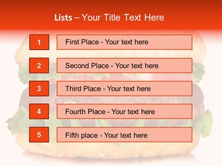 Delicious Red Food PowerPoint Template