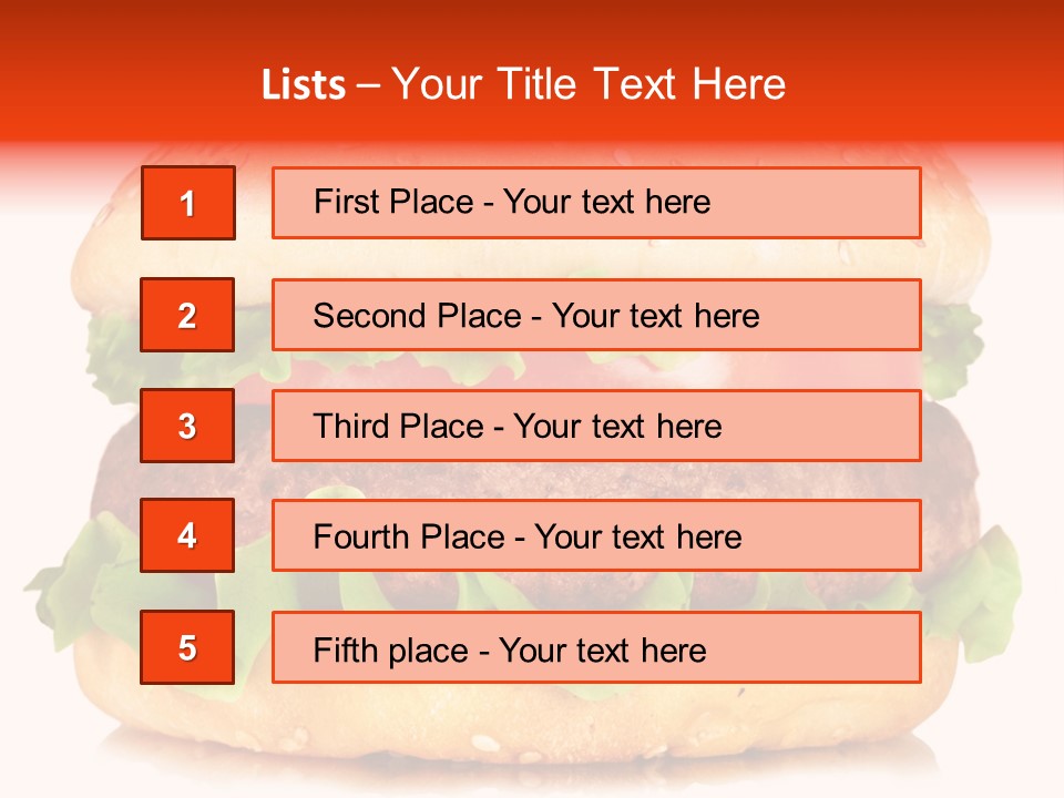 Delicious Red Food PowerPoint Template