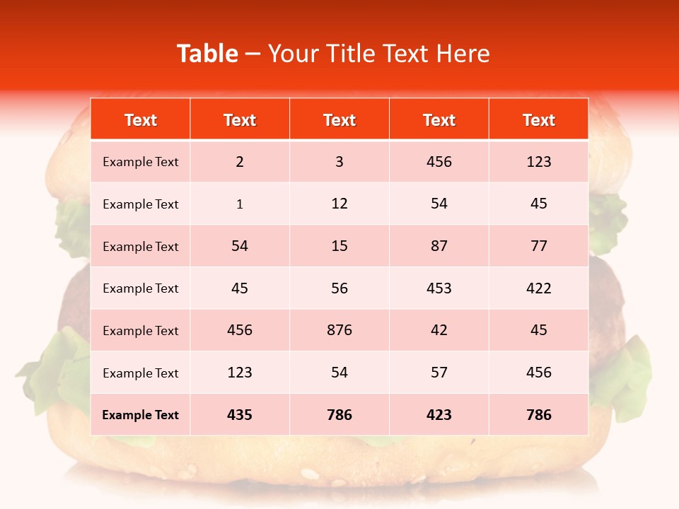 Delicious Red Food PowerPoint Template