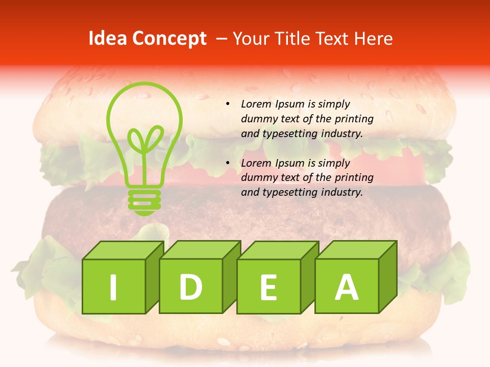 Delicious Red Food PowerPoint Template