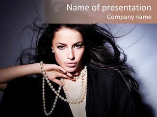 Vogue Model Face PowerPoint Template