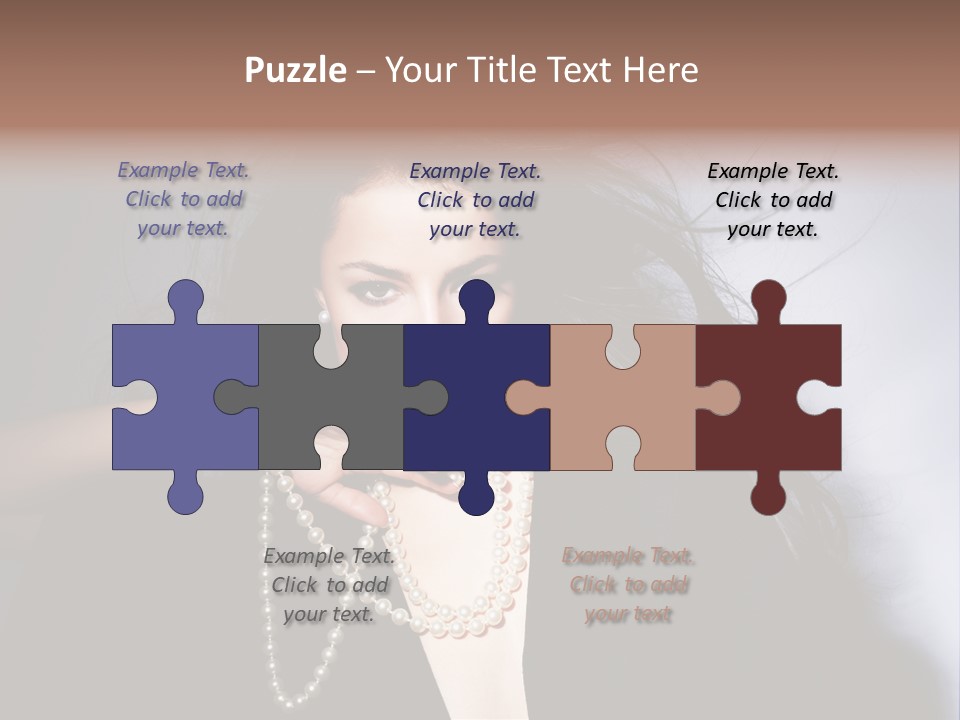 Vogue Model Face PowerPoint Template
