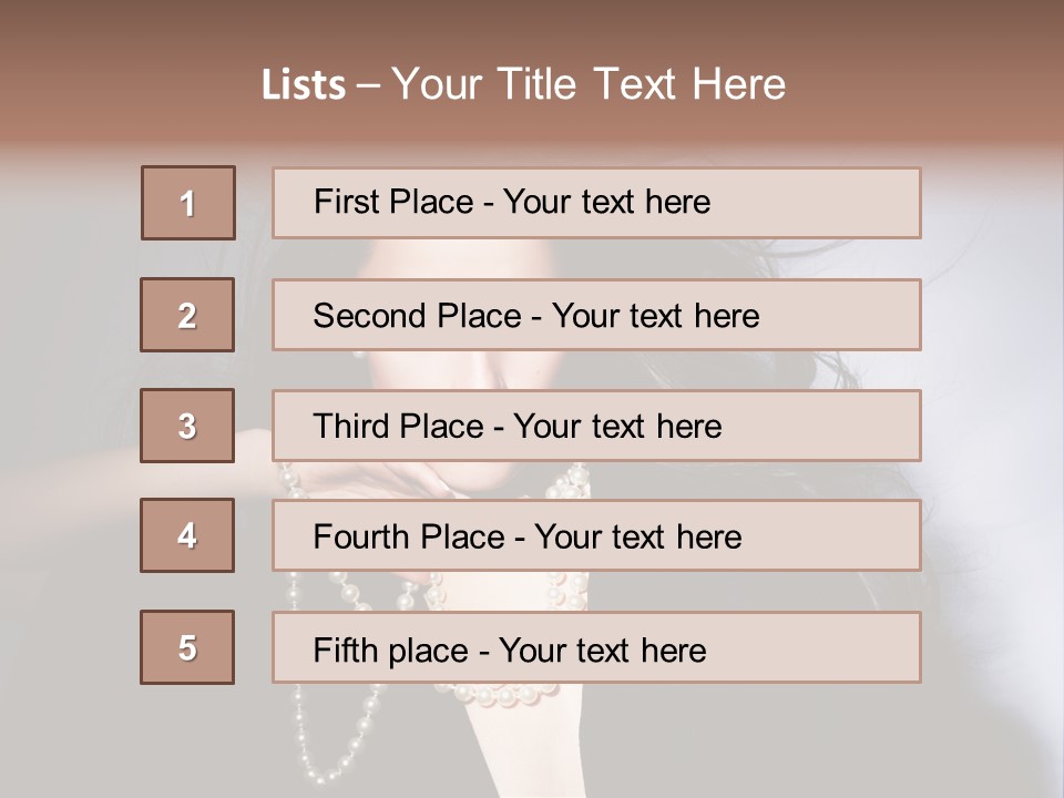 Vogue Model Face PowerPoint Template