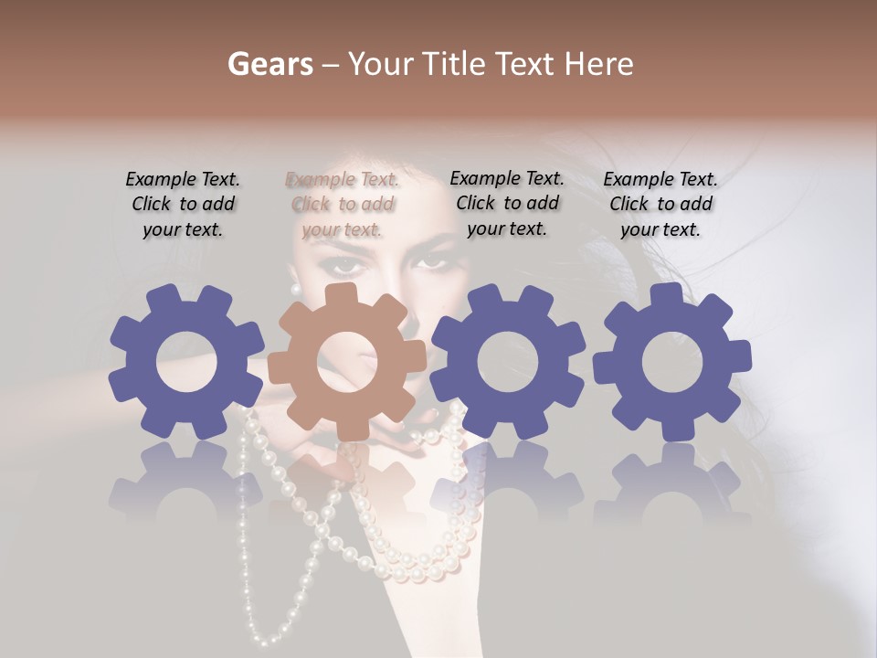 Vogue Model Face PowerPoint Template