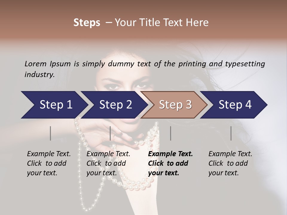 Vogue Model Face PowerPoint Template