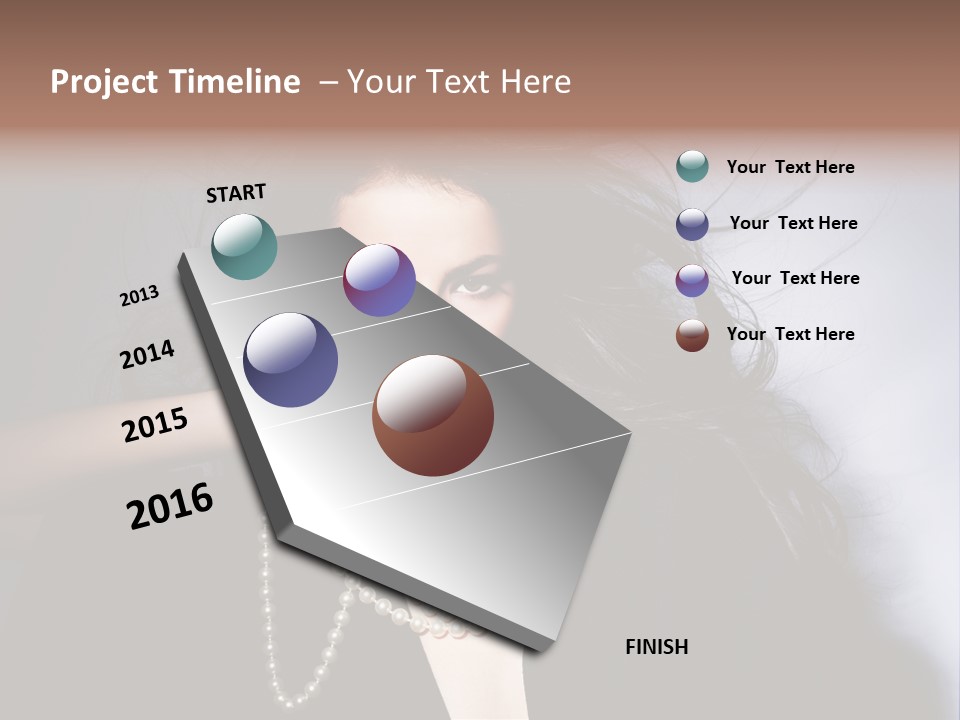 Vogue Model Face PowerPoint Template