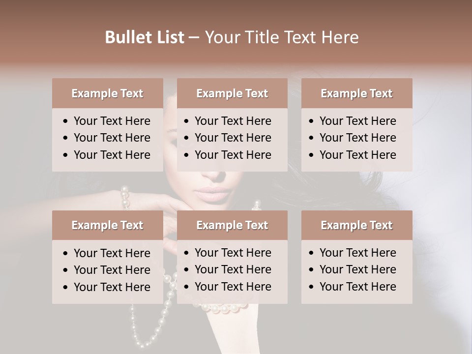 Vogue Model Face PowerPoint Template