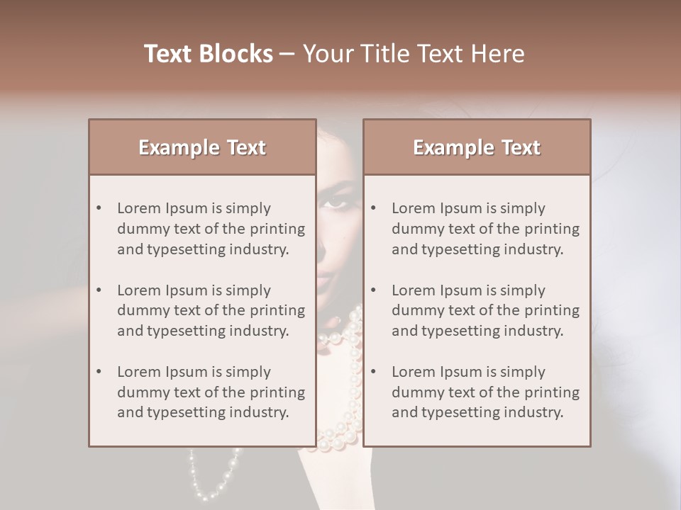 Vogue Model Face PowerPoint Template