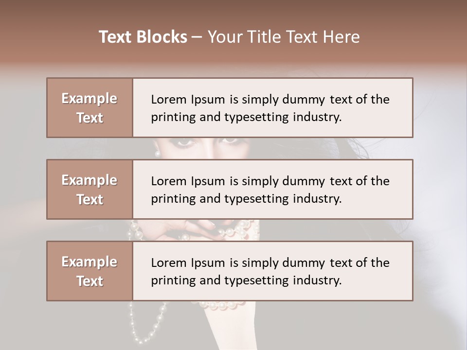Vogue Model Face PowerPoint Template