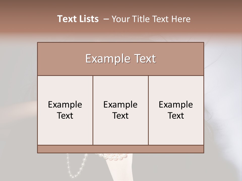 Vogue Model Face PowerPoint Template