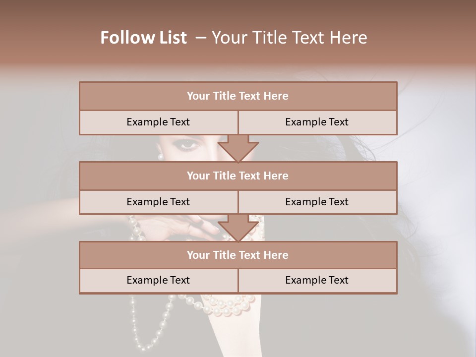 Vogue Model Face PowerPoint Template