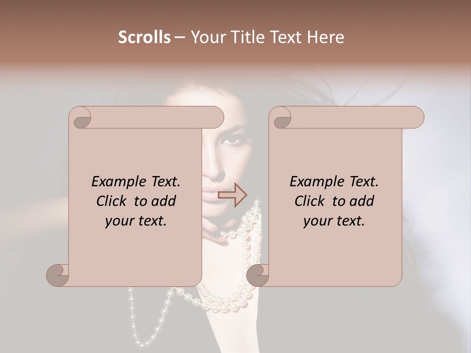 Vogue Model Face PowerPoint Template