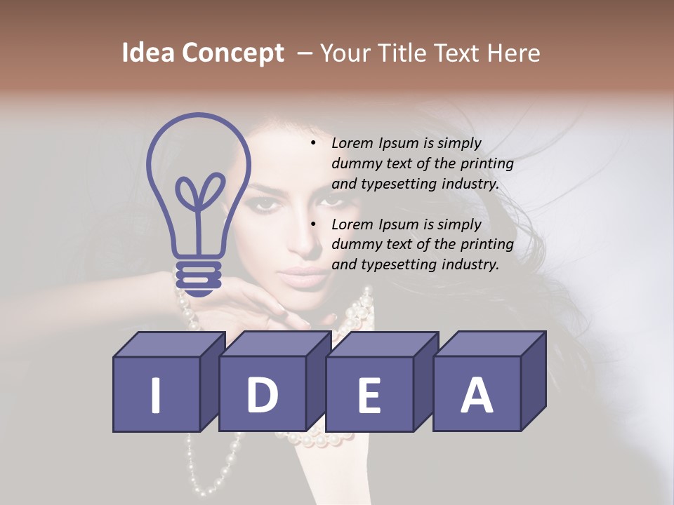 Vogue Model Face PowerPoint Template