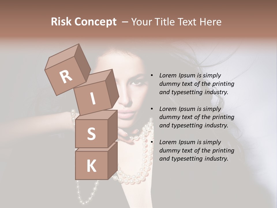 Vogue Model Face PowerPoint Template