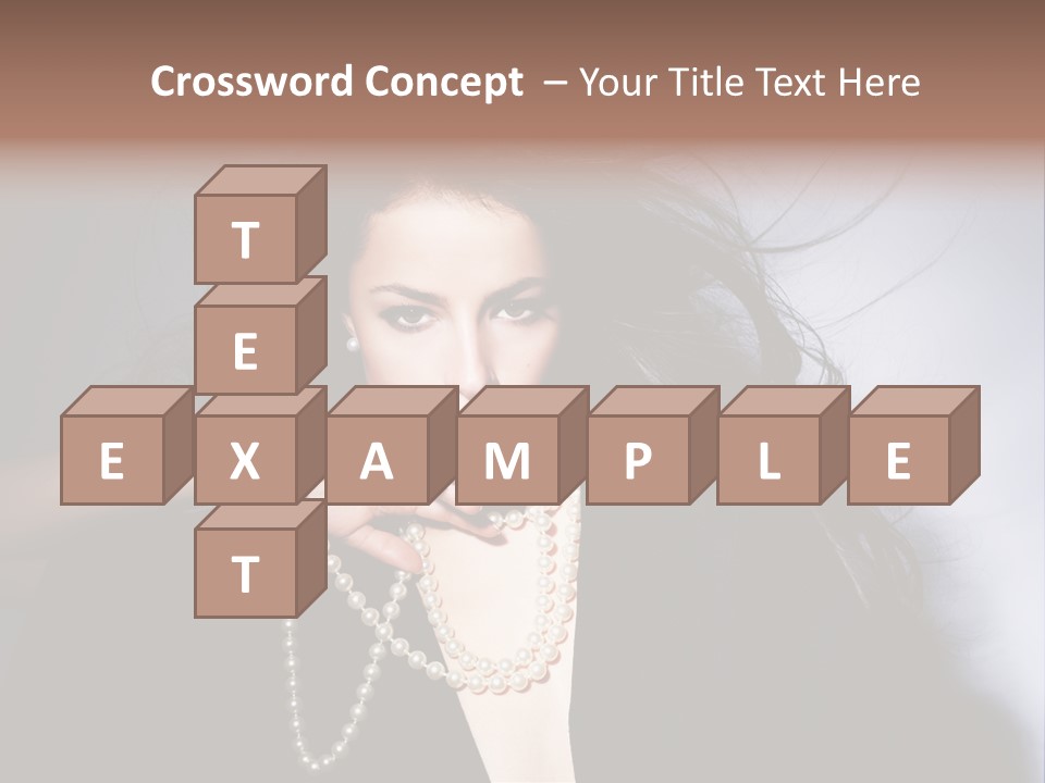 Vogue Model Face PowerPoint Template