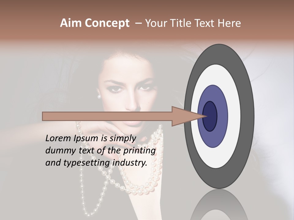 Vogue Model Face PowerPoint Template