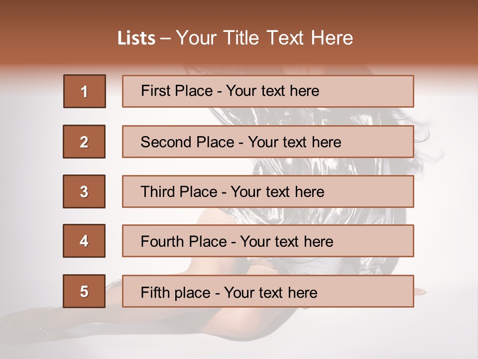 Lifestyle One Figure PowerPoint Template