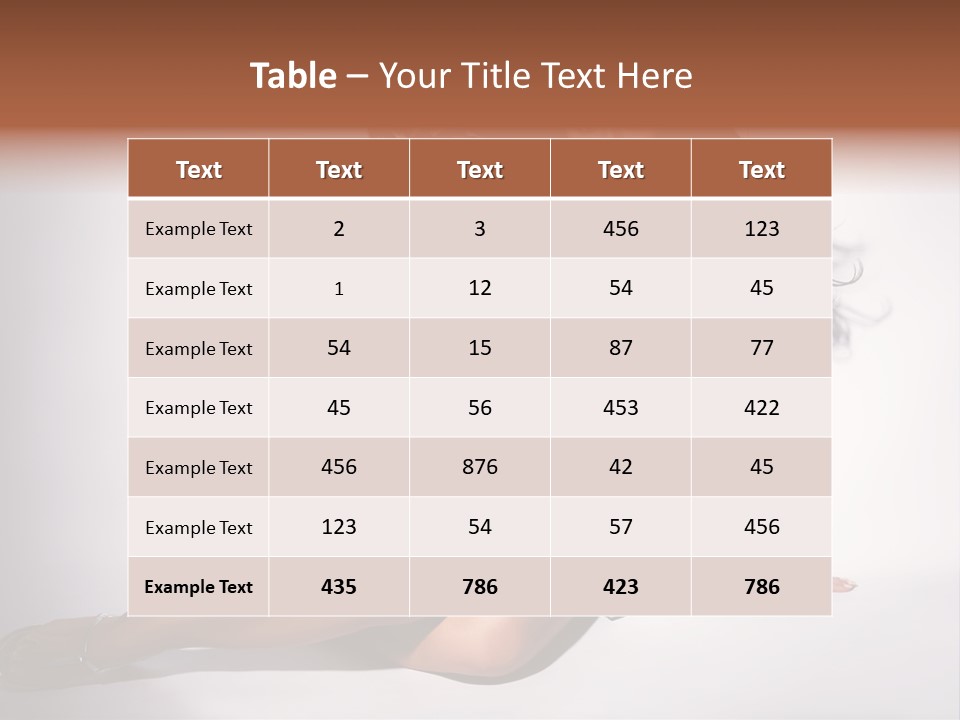 Lifestyle One Figure PowerPoint Template