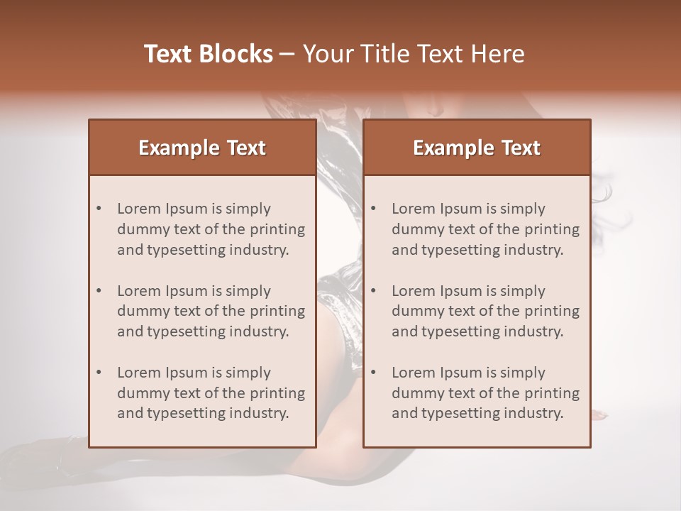 Lifestyle One Figure PowerPoint Template
